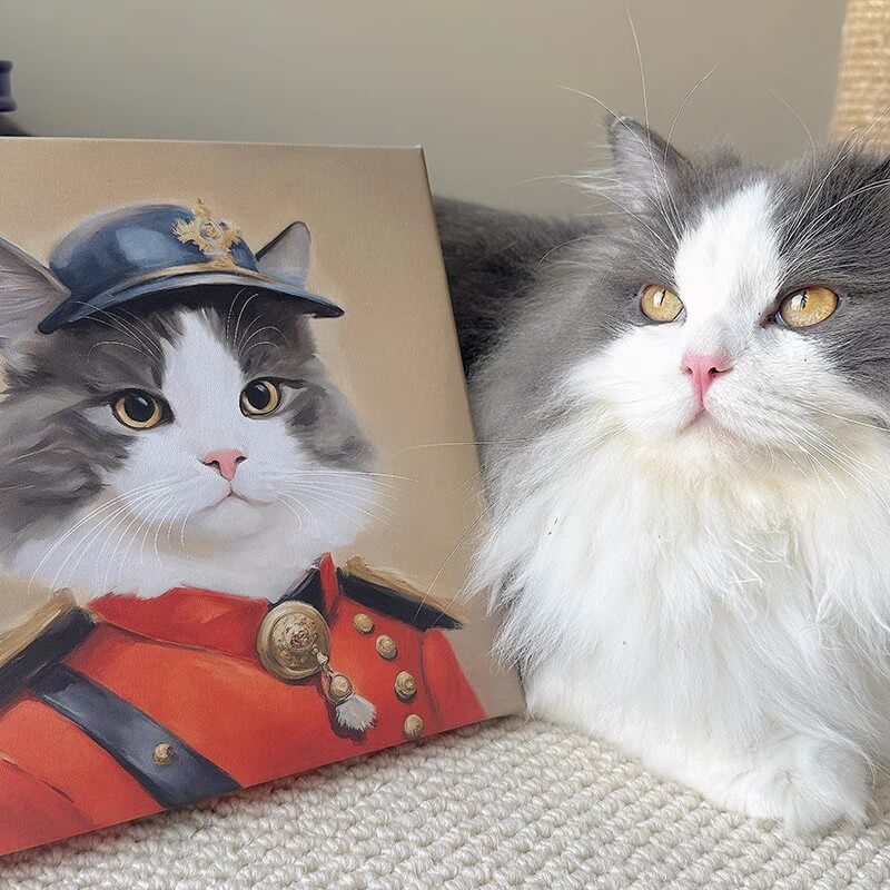 Pet custom portrait surprise box cat dog hamster rabbit totoro parrot portrait oil painting gift