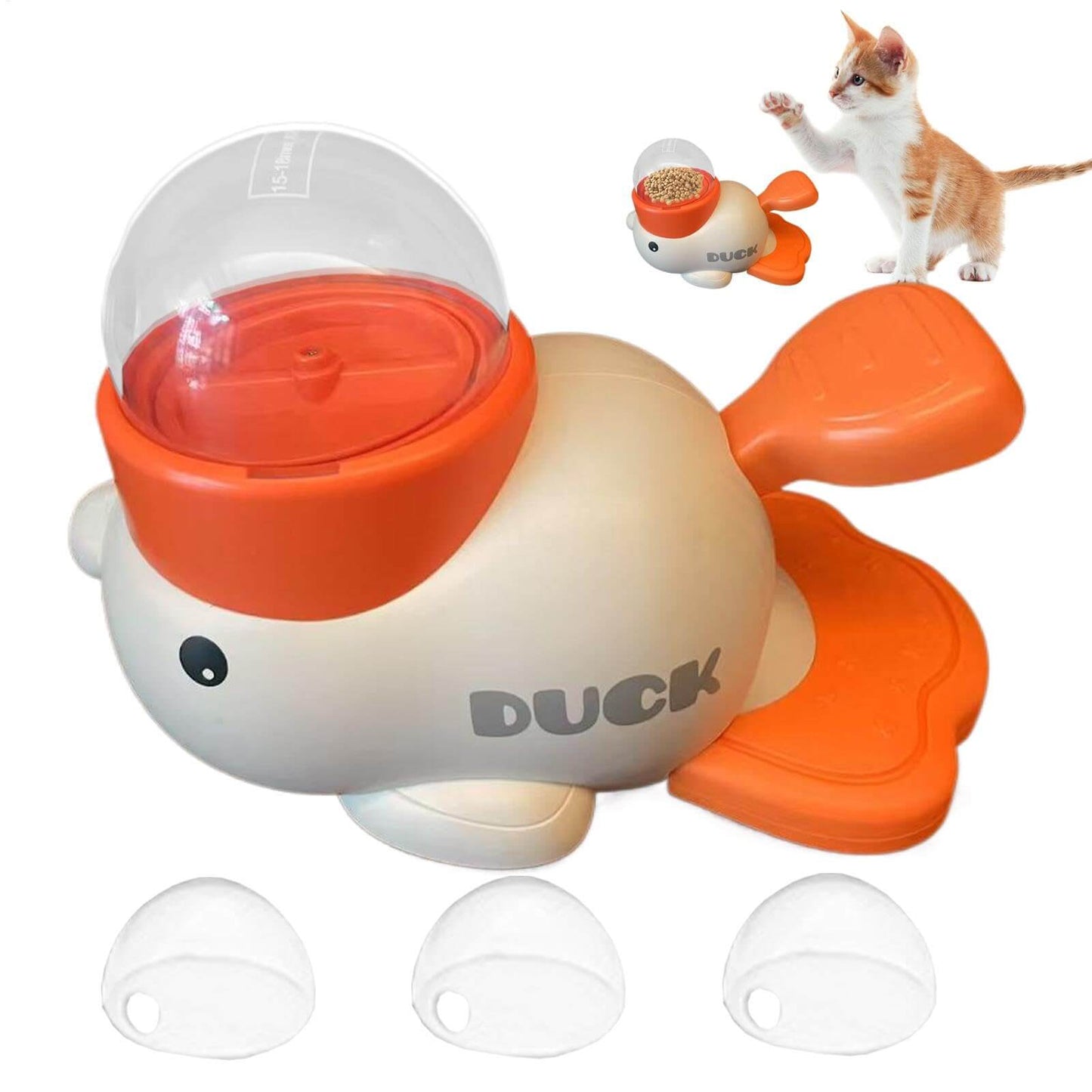 Dog Puzzle Toy, Interactive Slow Feeder, Food Treat Dispenser Duck Cat Slow Feeder | Dog Interactive Slow Feeder & Puzzle Toy- Duck Treat Dispenser, Yellow Duck Puppy Enrichment Pet Supplies, Interactive Toys for All Breeds