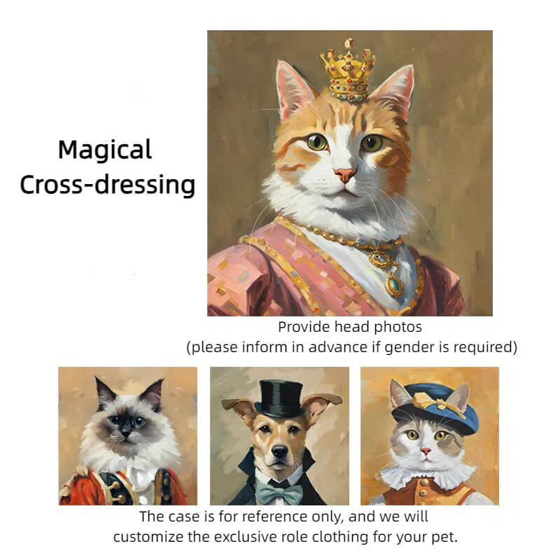 Pet custom portrait surprise box cat dog hamster rabbit totoro parrot portrait oil painting gift